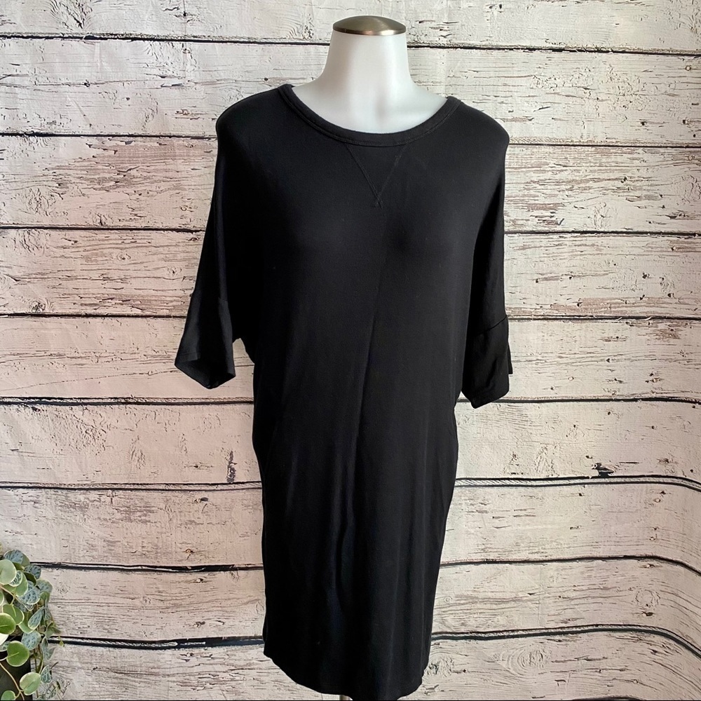 Lou & Grey black sweater dress